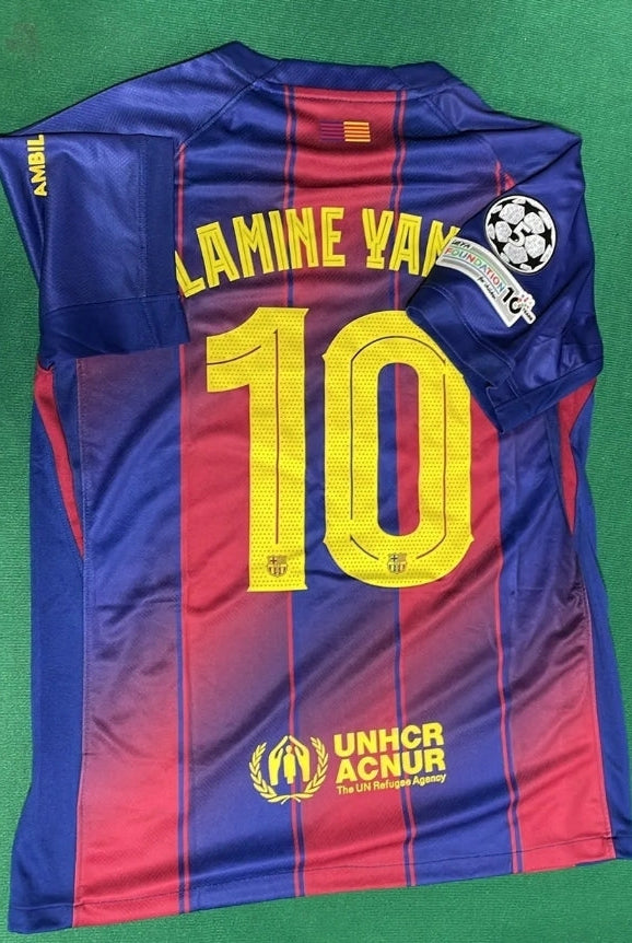 Tricou Barcelona Lamine Yamal #10 – Ediție Home UCL 2025/26