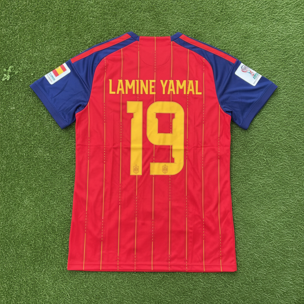 Tricou Spania Lamine Yamal #19 – Ediție Home 2025/26
